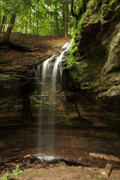 olson falls in the twiin falls nature preserve